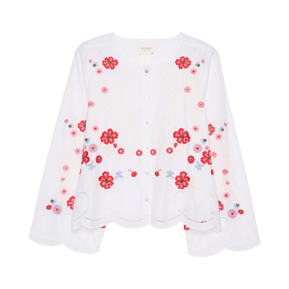 Sissel Edelbo Vitus Shirt White Blomster