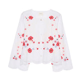 Sissel Edelbo Vitus Shirt White Blomster