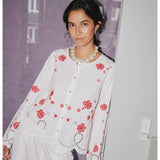 Sissel Edelbo Vitus Shirt White Blomster
