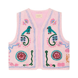 Sissel Edelbo Caia Vest Rose Broderi