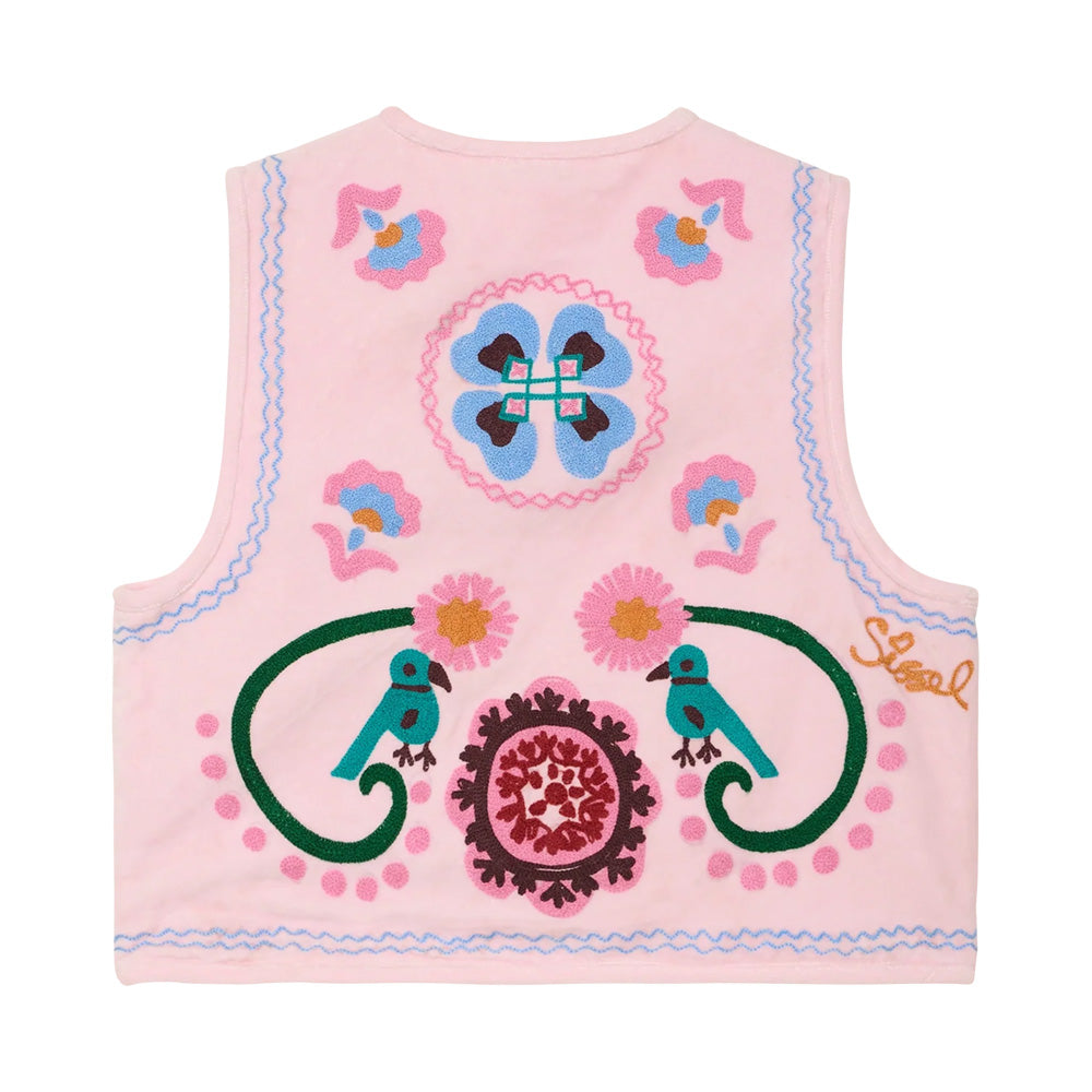 Sissel Edelbo Caia Vest Rose Broderi