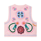 Sissel Edelbo Caia Vest Rose Broderi
