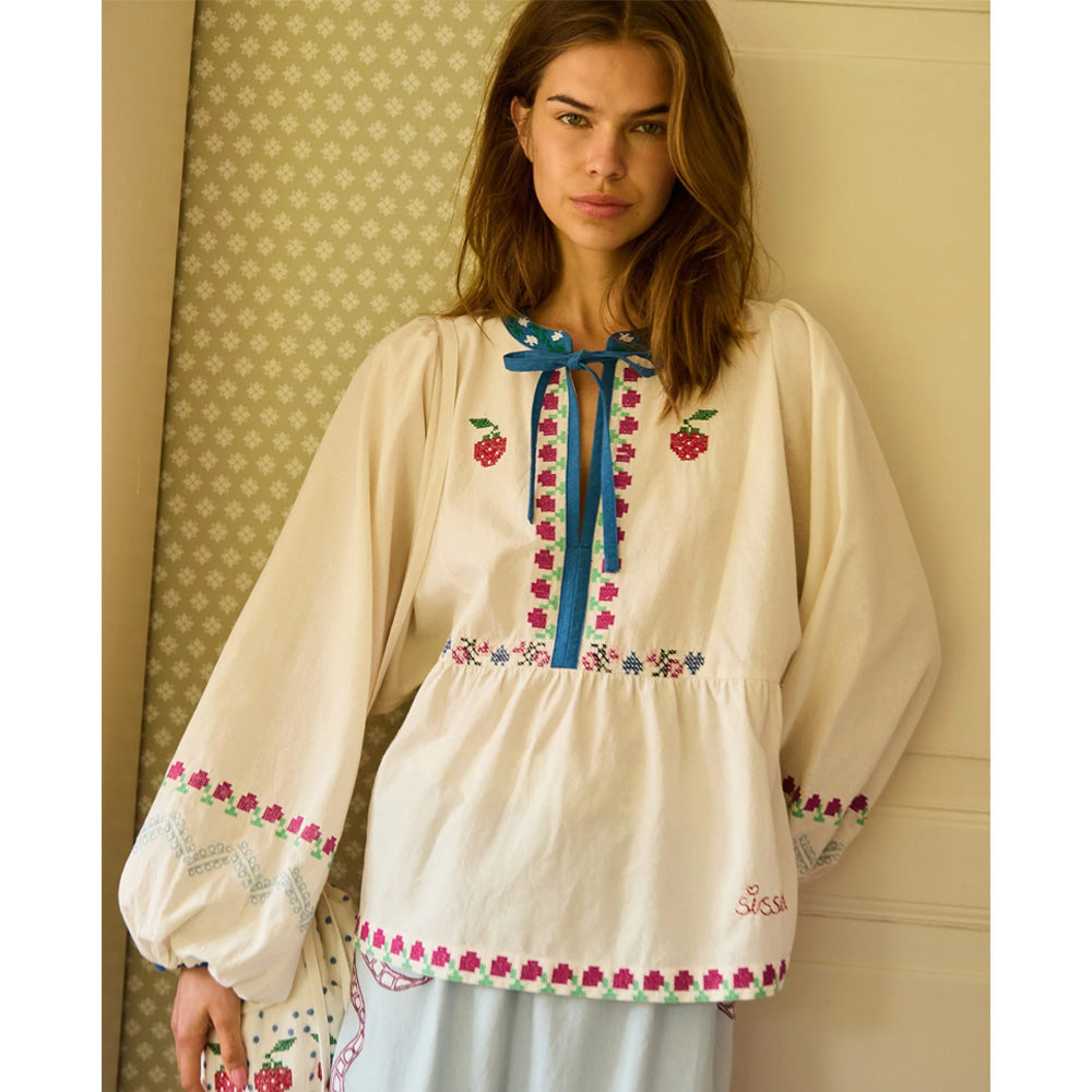 Sissel Edelbo Falka Top Off White
