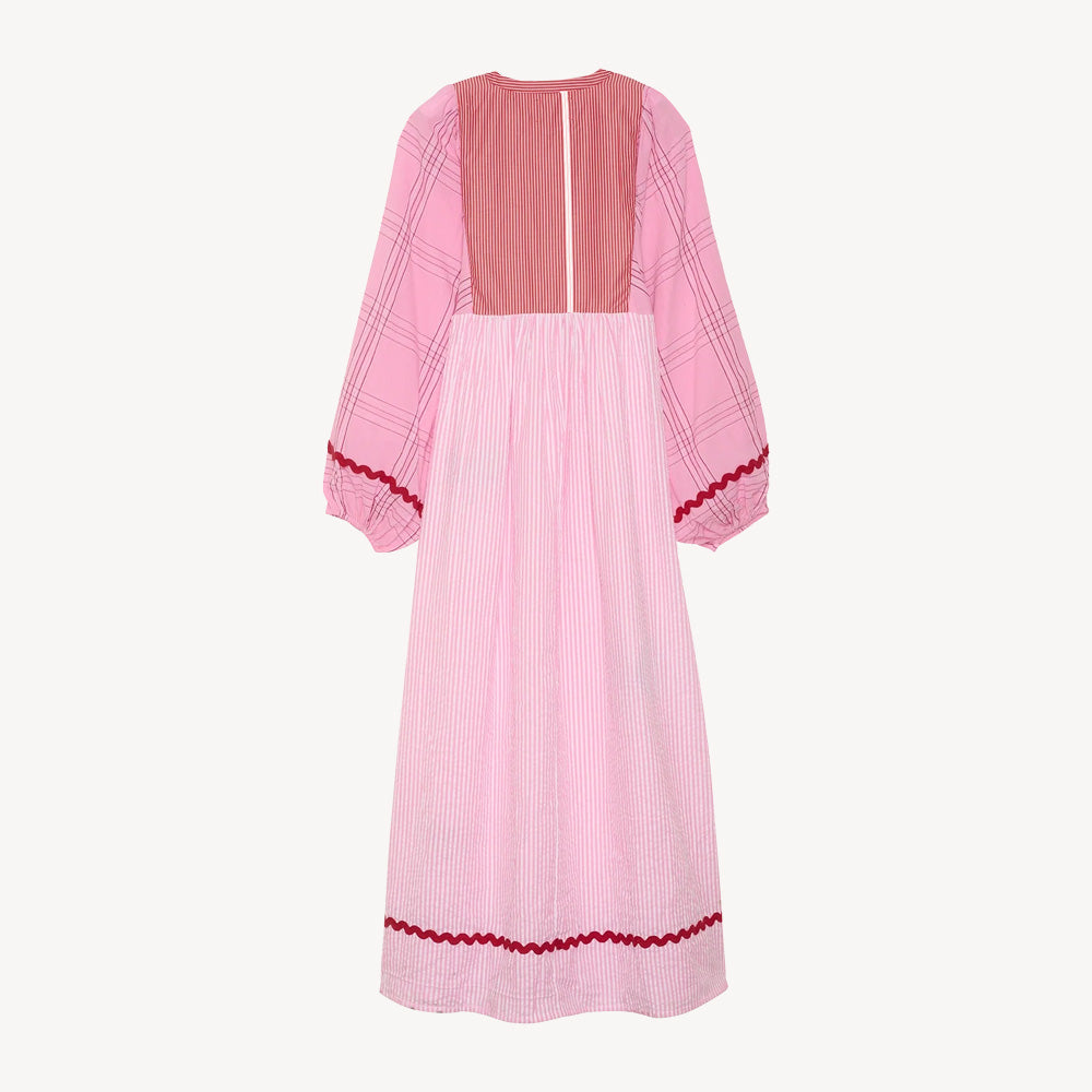 Sissel Edelbo Gaia Dress Rose Mix Striber