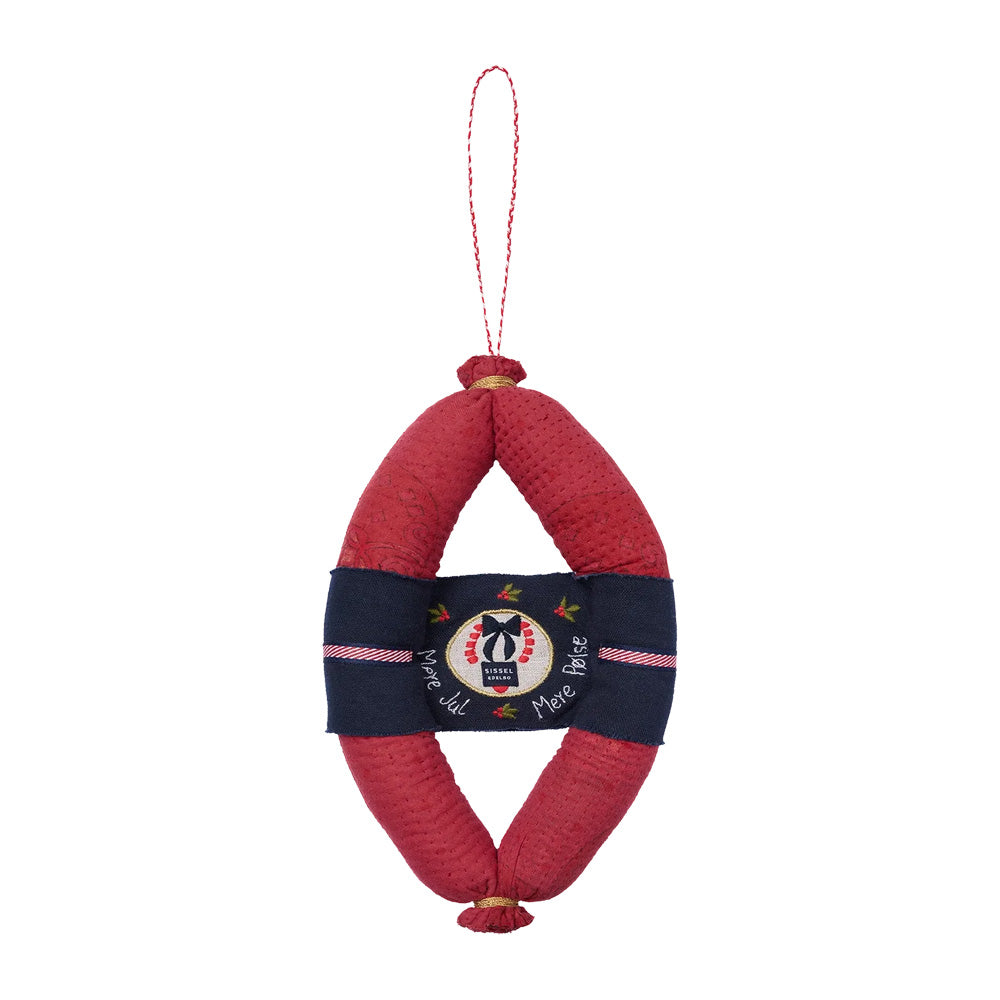 Sissel Edelbo Julepynt Double Sausage Ornament Red
