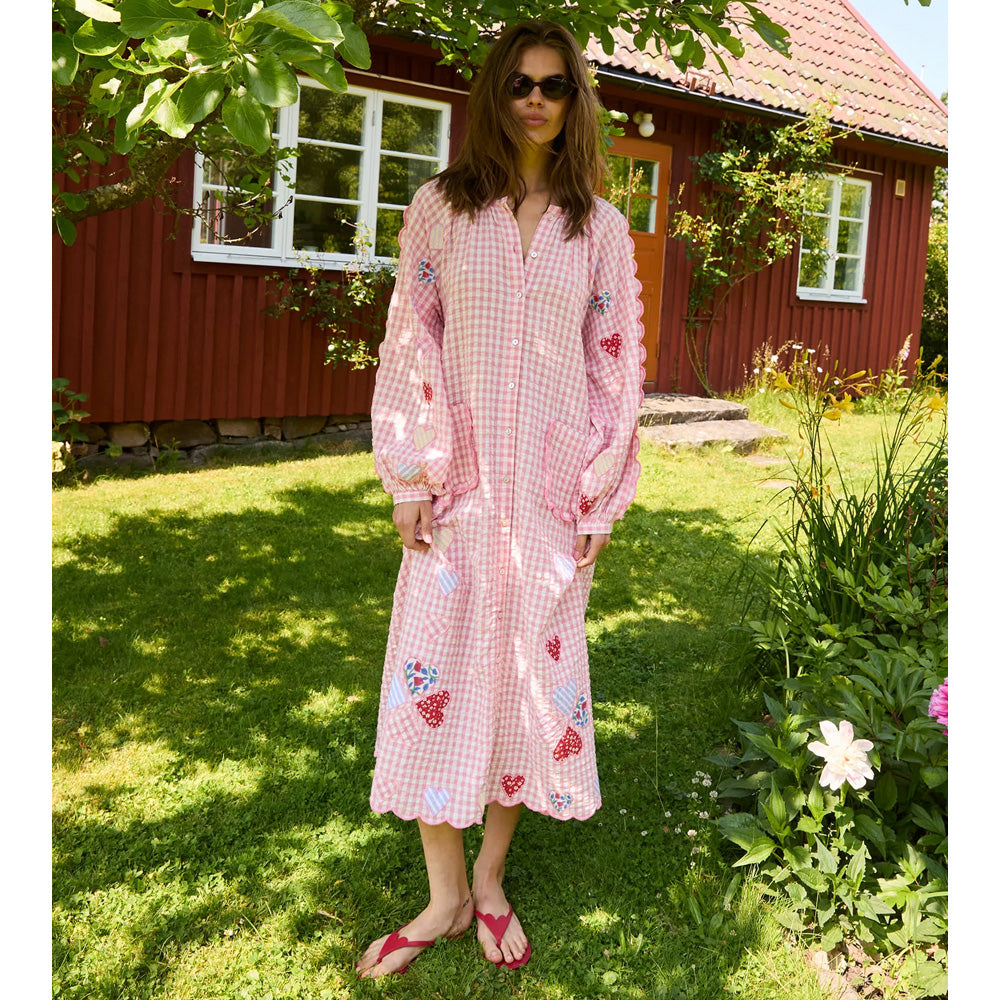 Sissel Edelbo Kamal Dress Pink Checks