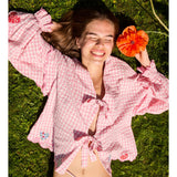 Sissel Edelbo Kamal Top Pink Checks