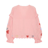 Sissel Edelbo Kamal Top Pink Checks