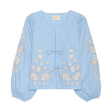 Sissel Edelbo Maggan Top Light Blue Lyseblå