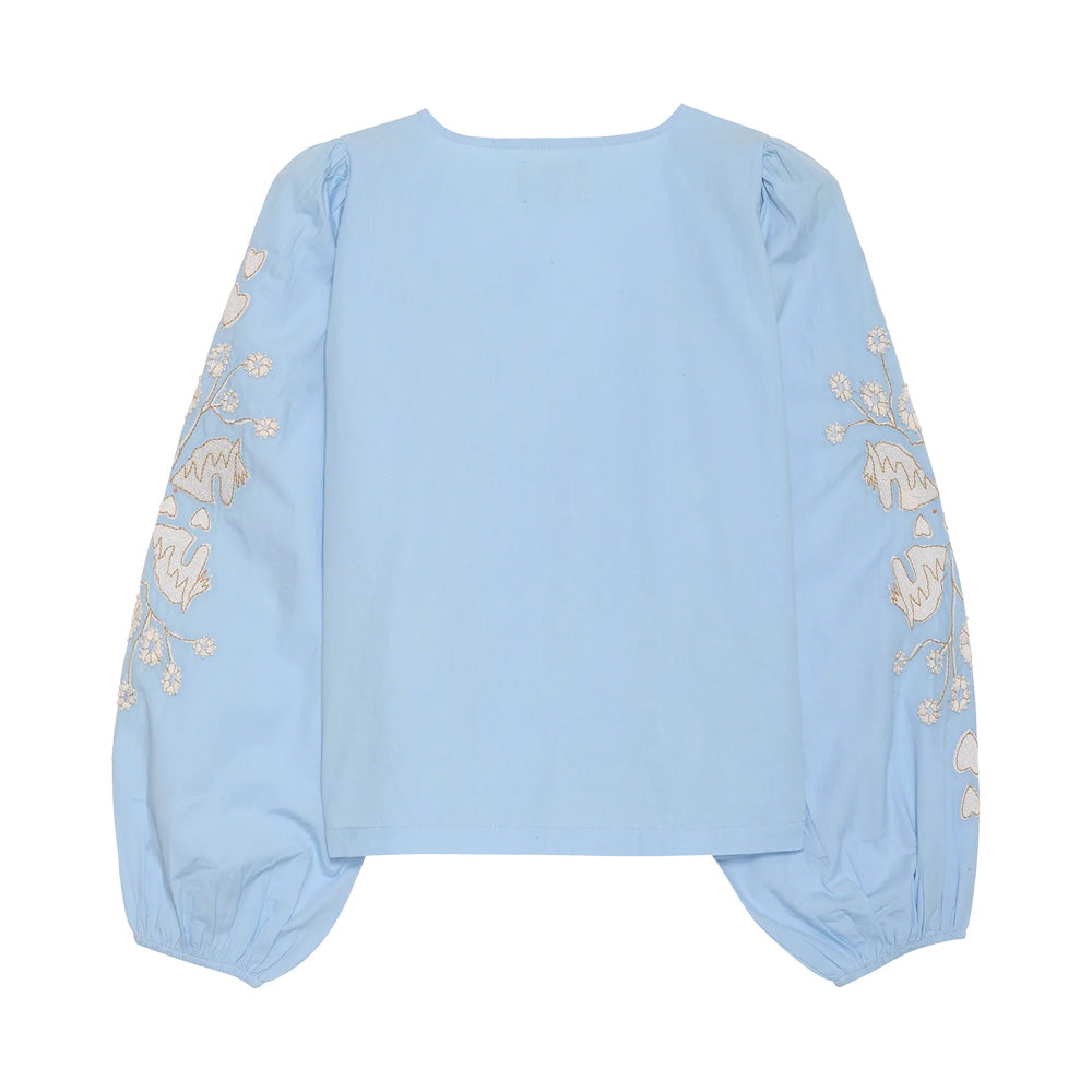 Sissel Edelbo Maggan Top Light Blue Lyseblå