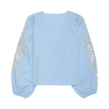 Sissel Edelbo Maggan Top Light Blue Lyseblå