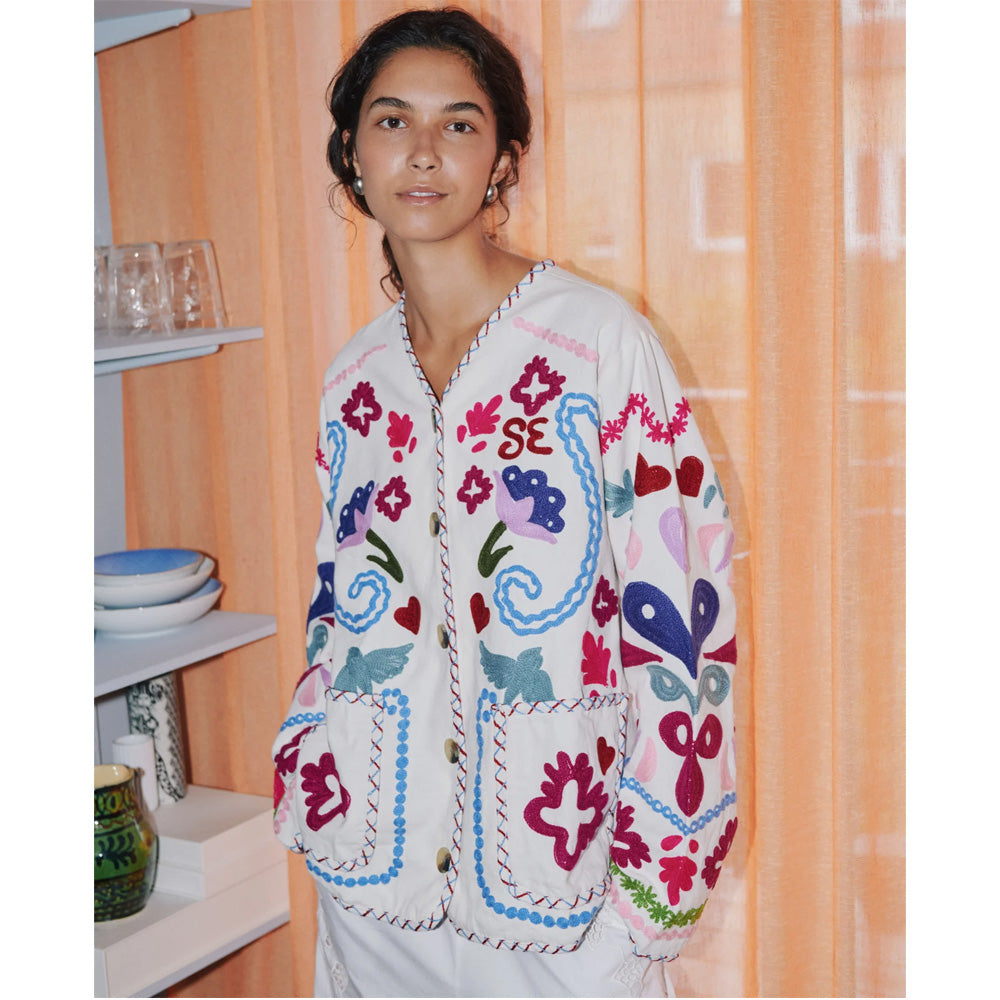Sissel Edelbo Maggie Jacket Festival Flower Broderi