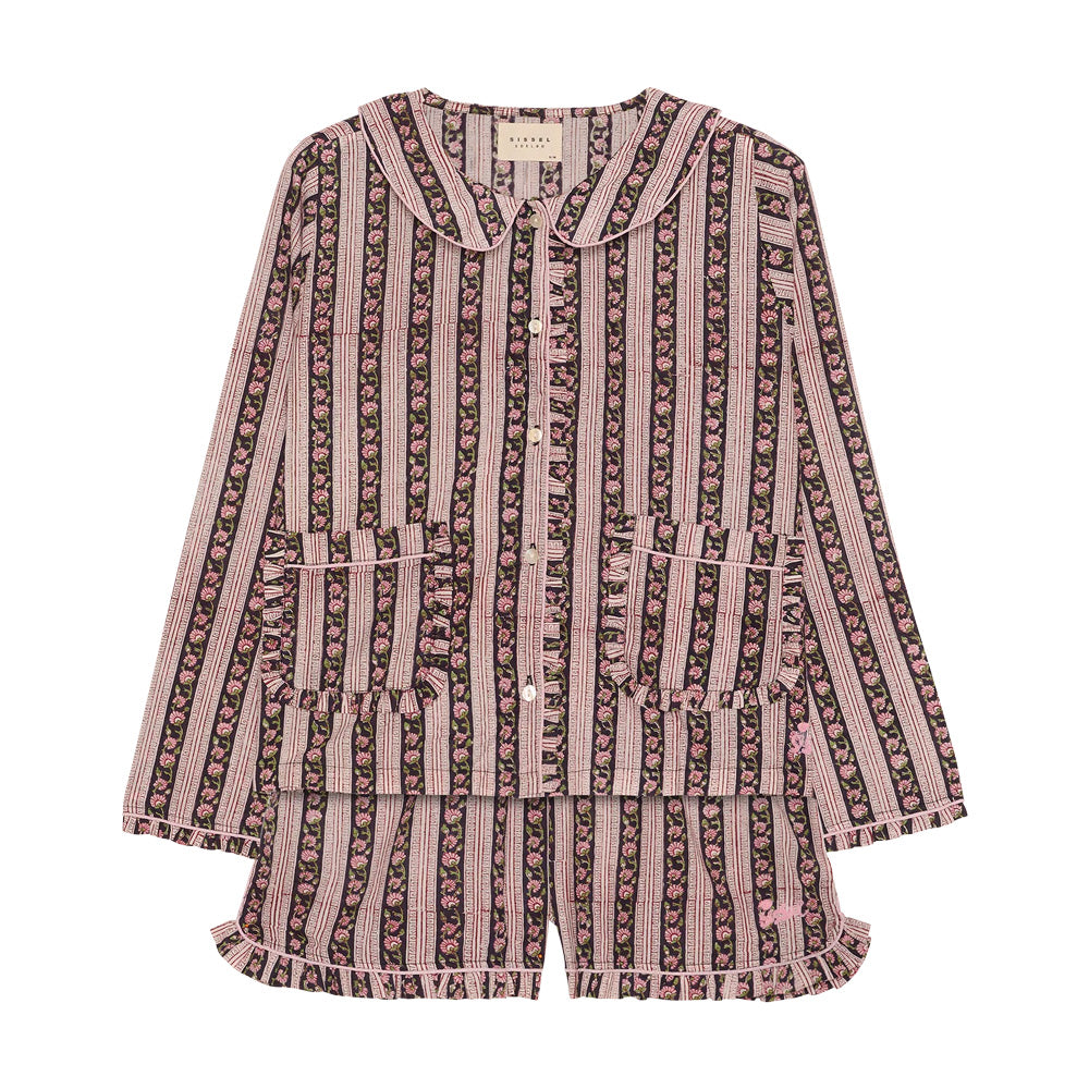 Sissel Edelbo Nuvena Pyjamas Set Black Stripes