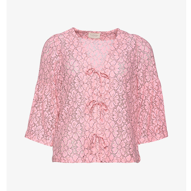 Sissel Edelbo Blondeskjorte Lace Leftover Shirt Pink