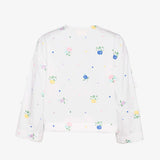 Sissel Edelbo Coho Organic Cotton Top Skjorte Blomster Sløjfe