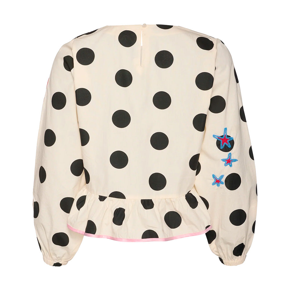 Sissel Edelbo Diana Top Black Dot Prikker