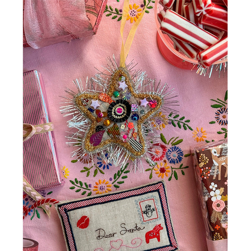 Sissel Edelbo Glitter Star Ornament Handpicked Stjerne julepynt