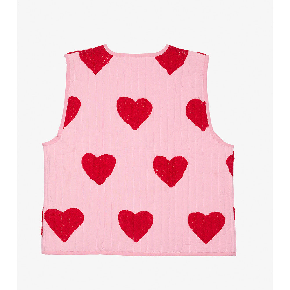Sissel Edelbo Honey Vest Red Heart Røde Hjerter
