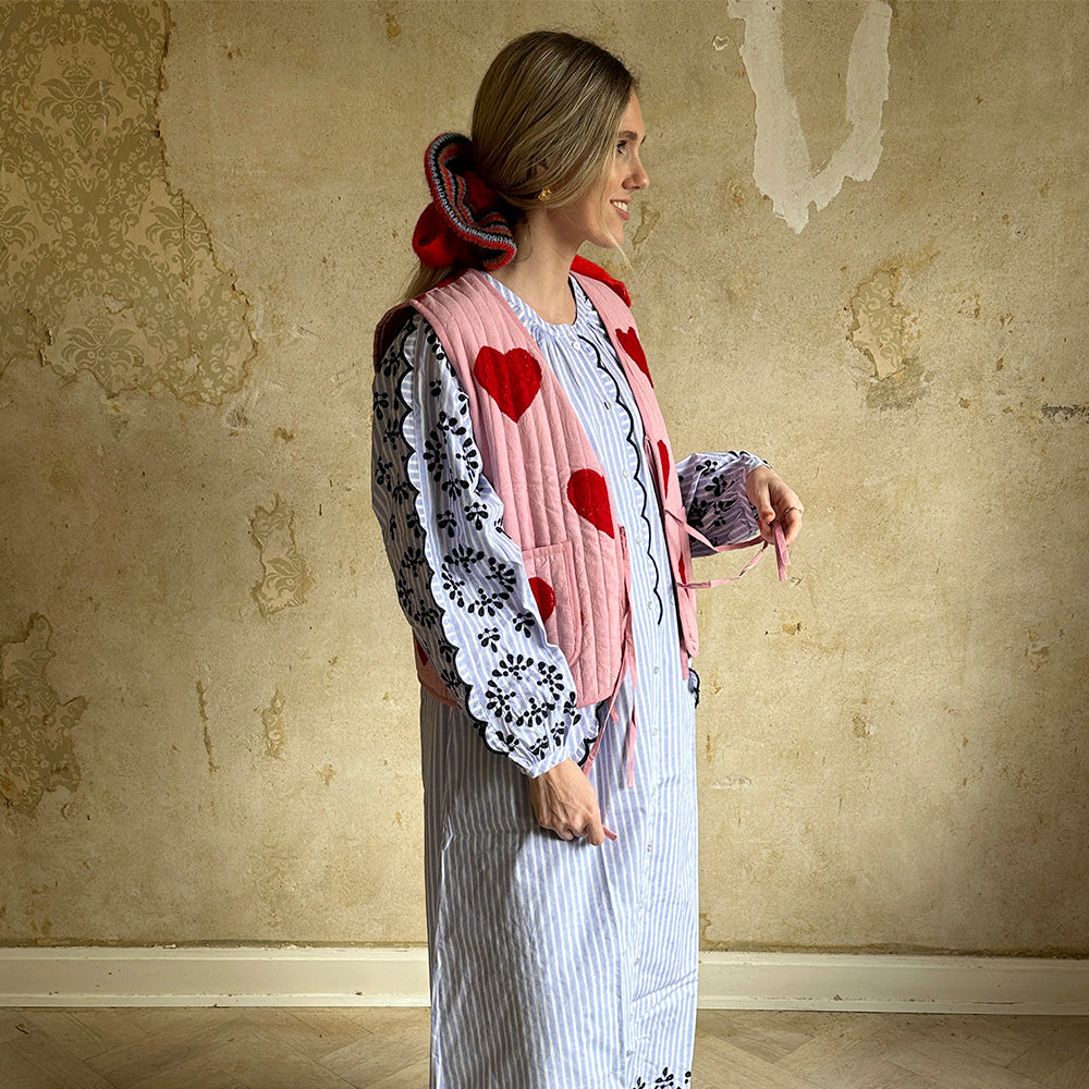 Sissel Edelbo Honey Vest Red Heart Røde Hjerter