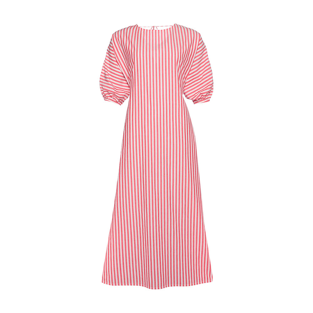 Sissel Edelbo Mendez Dress Røde/hvide Striber Kjole