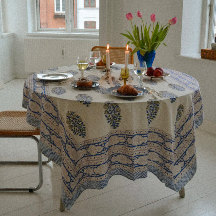 Sissel Edelbo Noor Tablecloth Dug Royal Blue