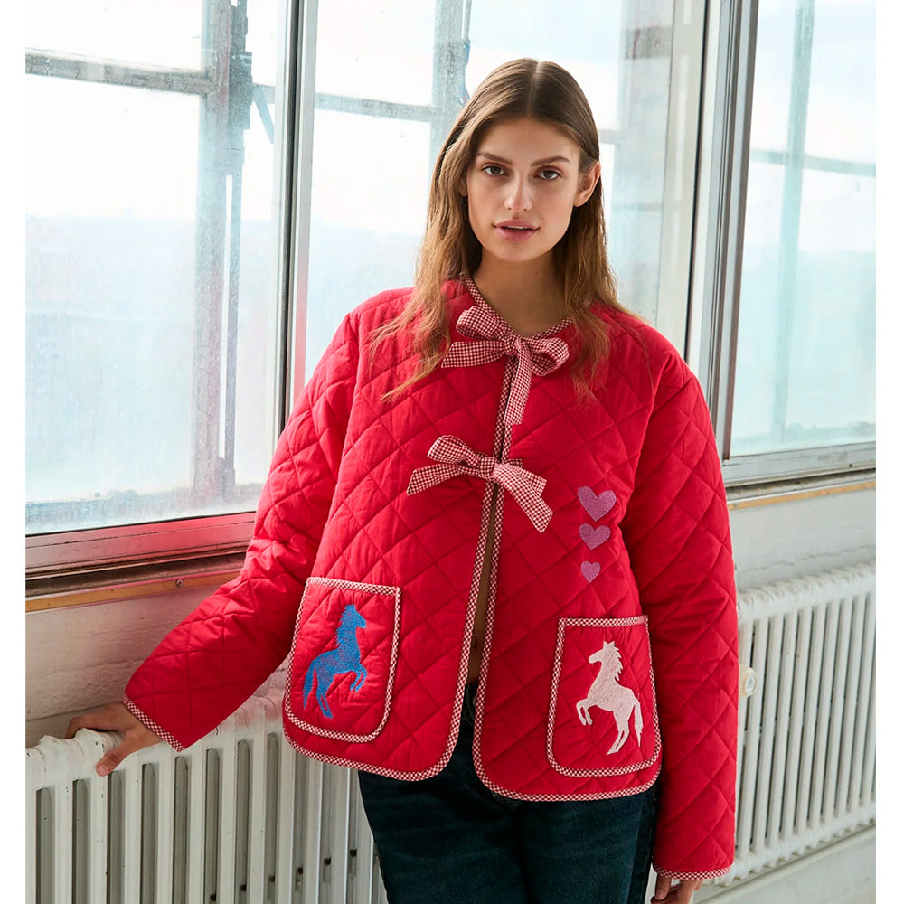 Sissel Edelbo Penny Chinese Red Jakke Heste