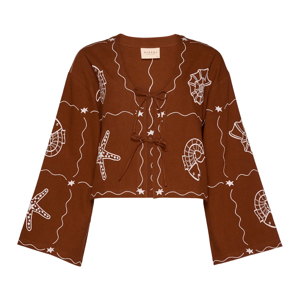 Sissel Edelbo Seashell Top Soft Brown