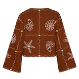 Sissel Edelbo Seashell Top Soft Brown