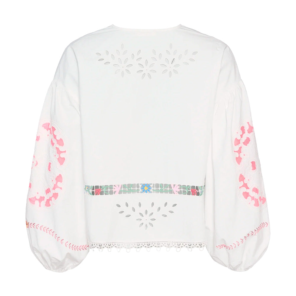 Sissel Edelbo Sissel Top Skjorte Hvid Bindebånd