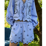Sissel Edelbo Tone Shorts Blue Chambray