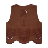 Sissel Edelbo Celestine Top Vest Soft Brown