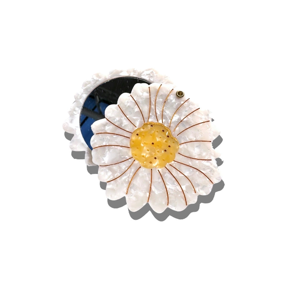 Solar Eclipse Spejl Hvid Marguerit