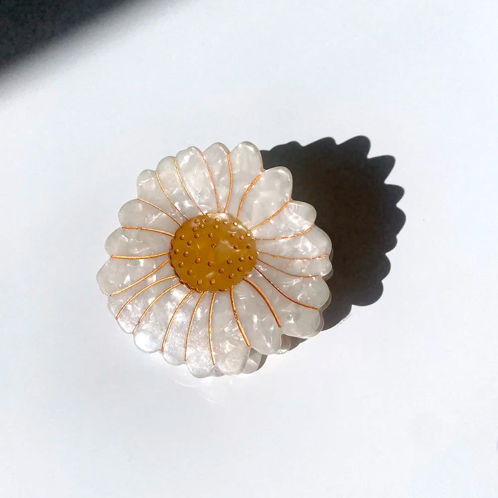 Solar Eclipse Hårklemme Blomst Marguerit
