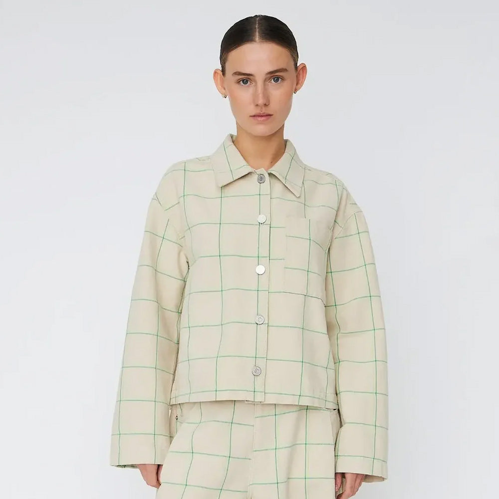 Stalla Nova Checked Shirt Skjorte/Jakke Creme Check