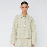 Stalla Nova Checked Shirt Skjorte/Jakke Creme Check