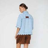 Stella Nova Blød Denim Skjorte Light Blue