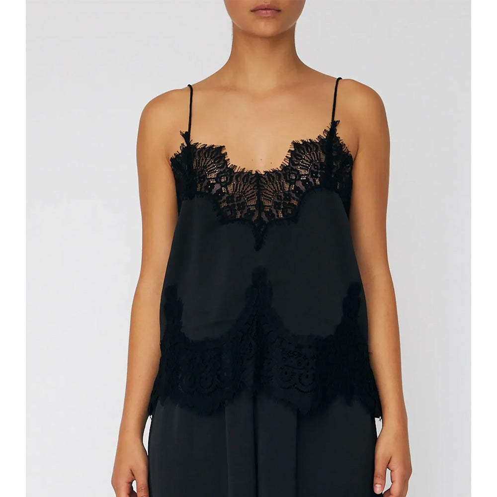 Stella Nova Delicate Lace Top Black