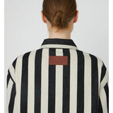 Stella Nova Striped Shirt Black & Creme Striber