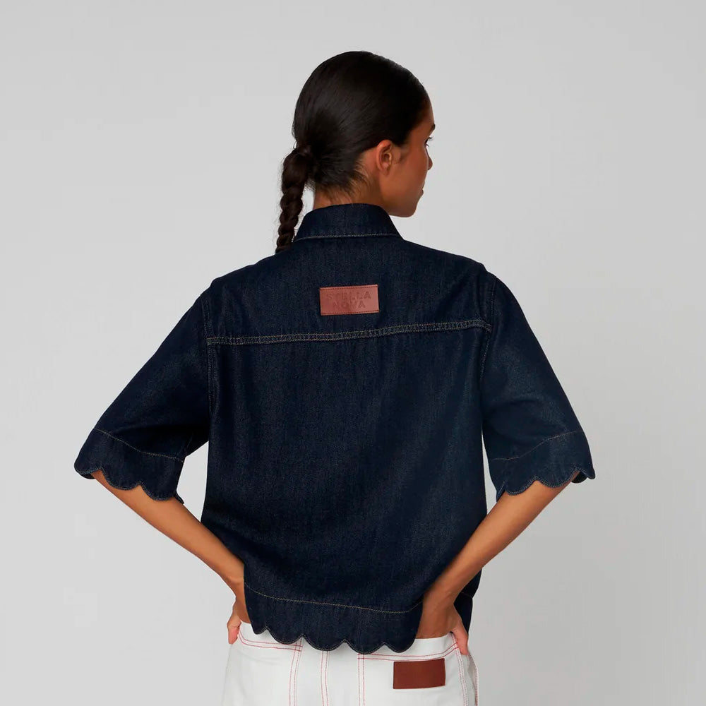 Stella Nova Blue Denim Shirt Denim Blue
