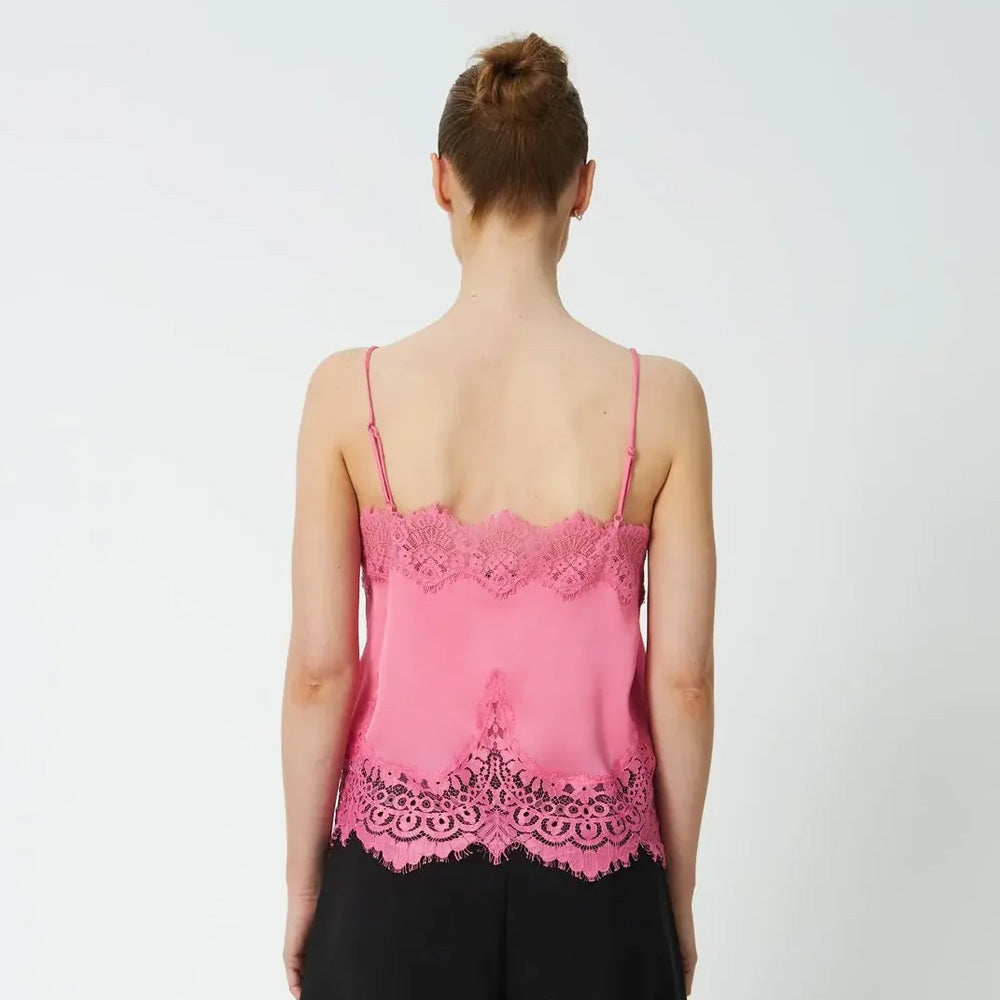 Stella Nova Underlayer Lace Top Amazing Pink