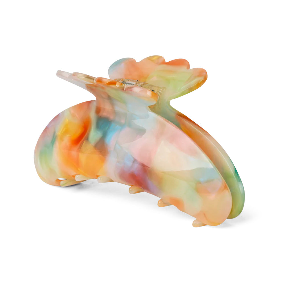 Sui Ava Helle Dreamy Big hårklemme i pastelmix af orange, grøn og blå