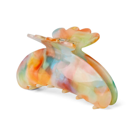 Sui Ava Helle Dreamy Big hårklemme i pastelmix af orange, grøn og blå