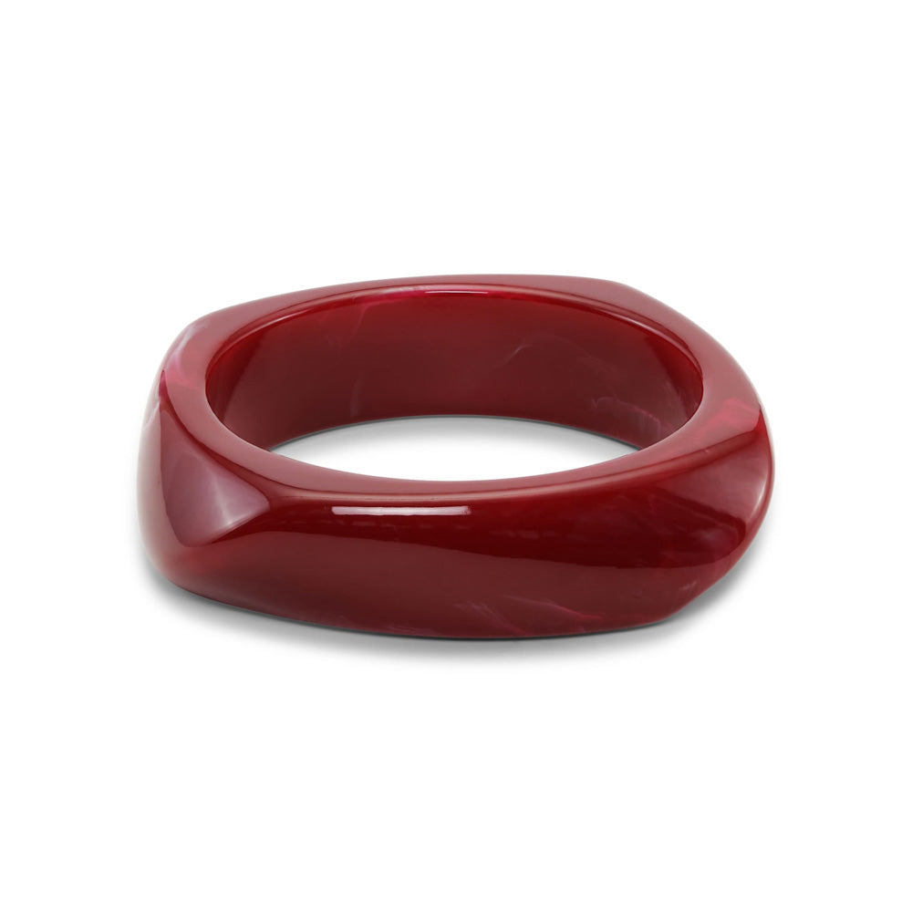 Sui Ava Armbånd Chunky Bangle Burgundy