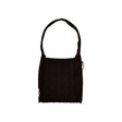 Pico Copenhagen Fleur crossbody-taske i mørkebrun vævet polyester