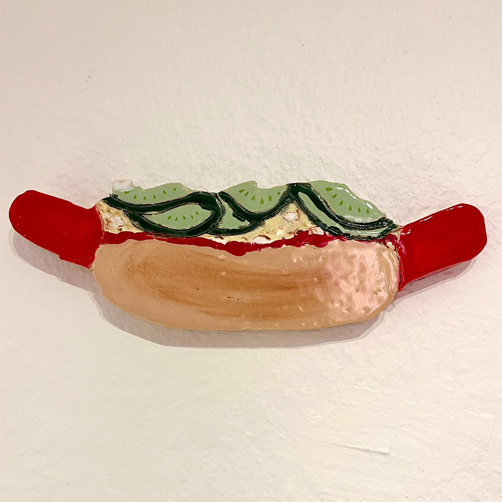 The Clay Play Keramik Vægophæng Hotdog Rødpølse