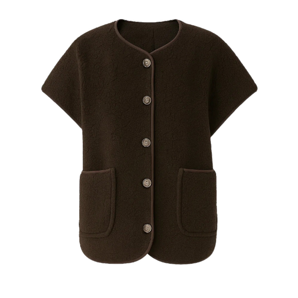 Tiffany Clothing Malou Teddy Vest Brown
