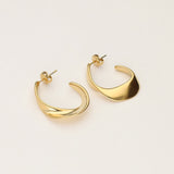 My Jewellery hoops åbne ovale tynde set fra siden