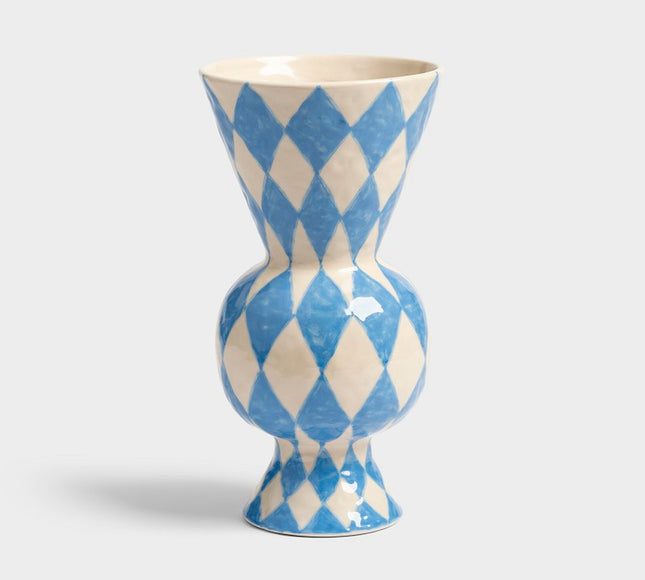 &Klevering Rhombic Vase Blå Harlekin