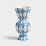 &Klevering Rhombic Vase Blå Harlekin