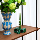 &Klevering Rhombic Vase Blå Harlekin